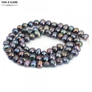 Dyed peacock color Baroque Pearl in 36cm